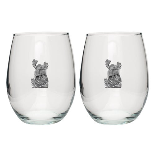 Moose Stemless Goblets (Set of 2)