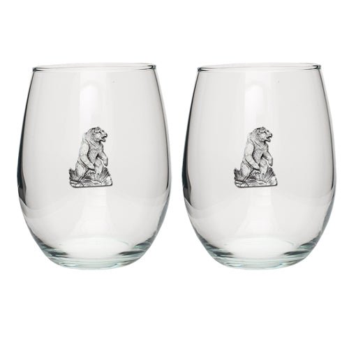 Grizzly Bear Stemless Goblets (Set of 2)