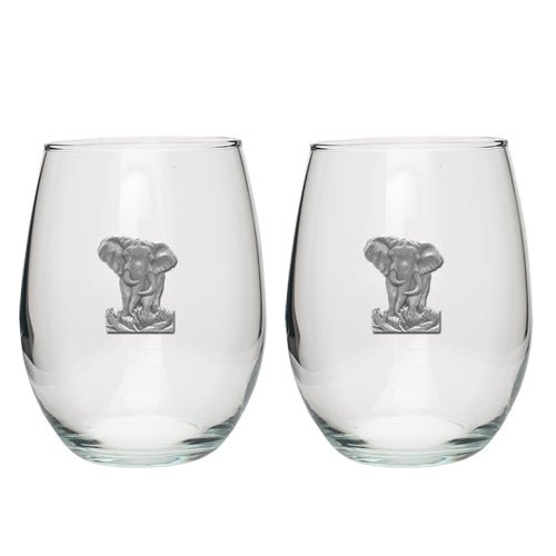 Elephant Stemless Goblets (Set of 2)