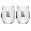 Mountain Goat Stemless Goblets (Set of 2)