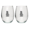 Black Bear Stemless Goblets (Set of 2)