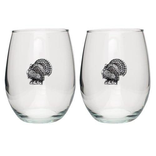 Turkeys Stemless Goblets (Set of 2)