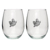 Bobwhite Quail Stemless Goblets (Set of 2)