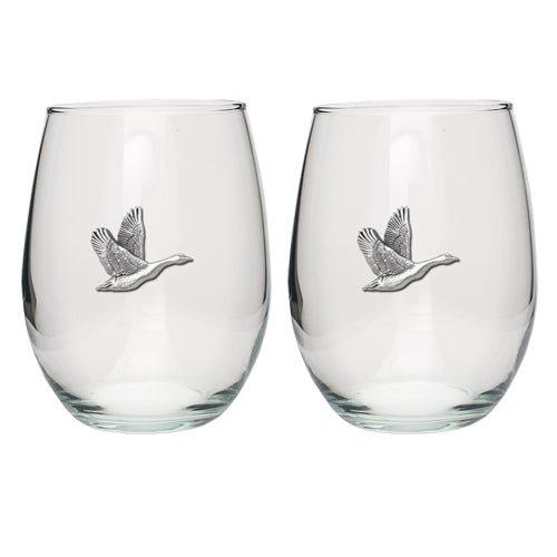 Canadian Goose Stemless Goblets (Set Of 2)