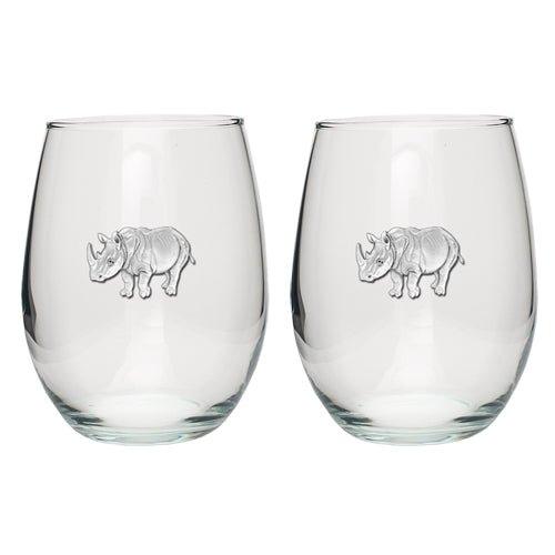 Rhino Stemless Goblets (Set of 2)