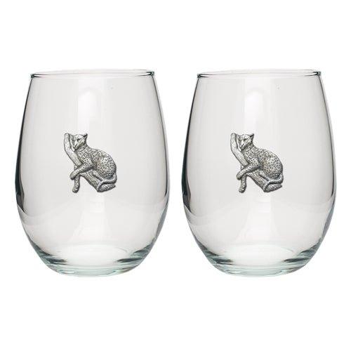 Leopard Stemless Goblets (Set of 2)