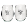 Cape Buffalo Stemless Goblets (Set of 2)