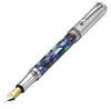 Maestro® Paua Abalone Sea Shell Fountain Pen (Medium Nib) - Chrome Plated