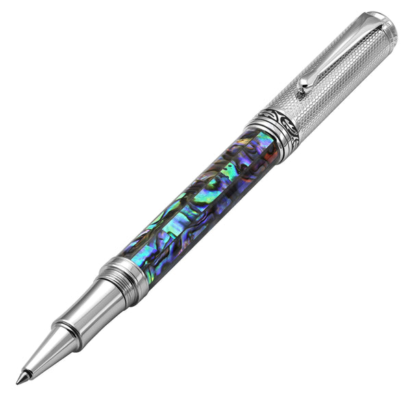 Maestro® Paua Abalone Sea Shell Rollerball Pen - Chrome Plated - Gifts for You 'n Me