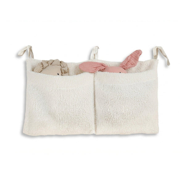 Teddy Fleece Double Pocket Bedside Hanging Storage- PLUSHIE FRIENDZ