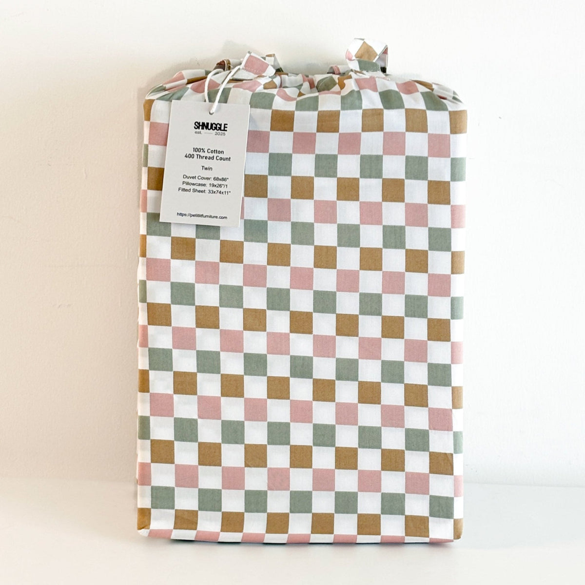 Colorful Checker 3-pc Set