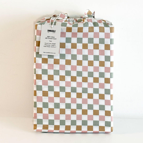 Colorful Checker 3-pc Set