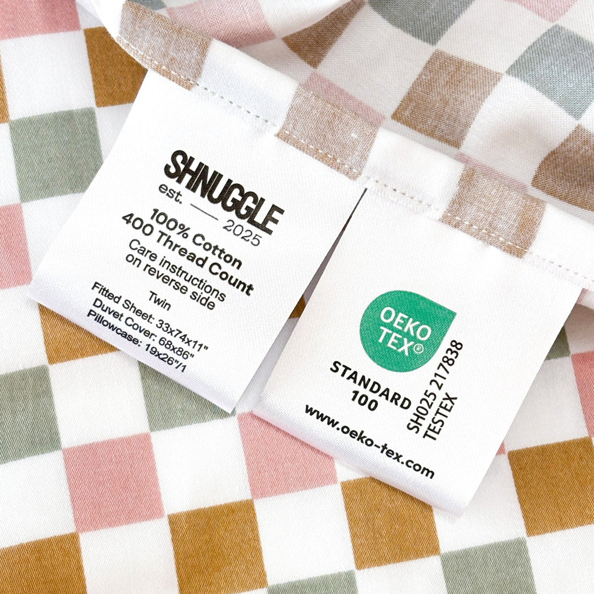 Colorful Checker 3-pc Set