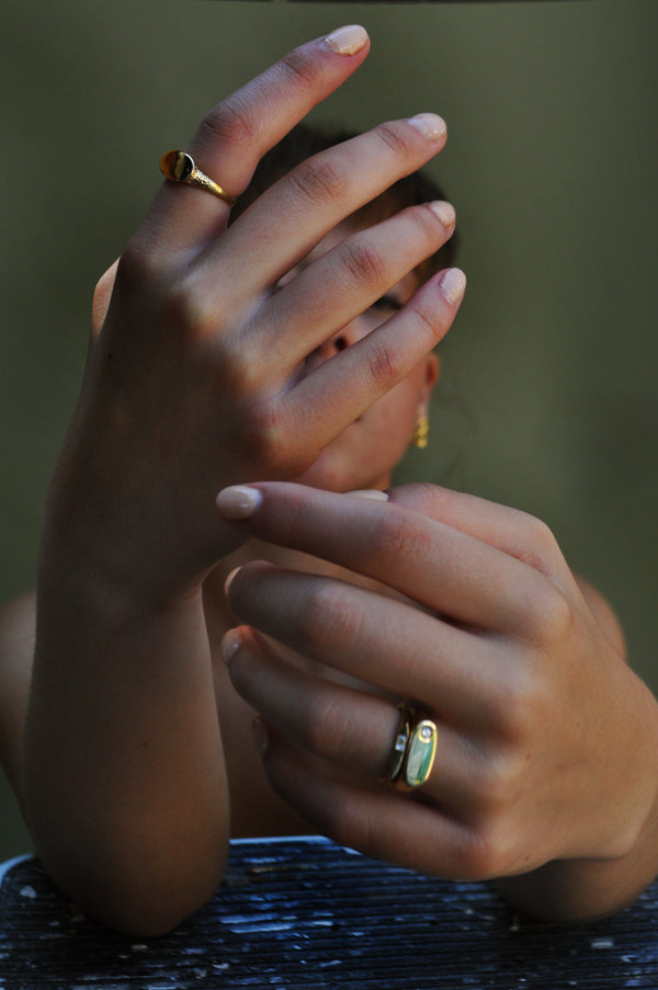 SIGNET 105 | Silver + Diamond