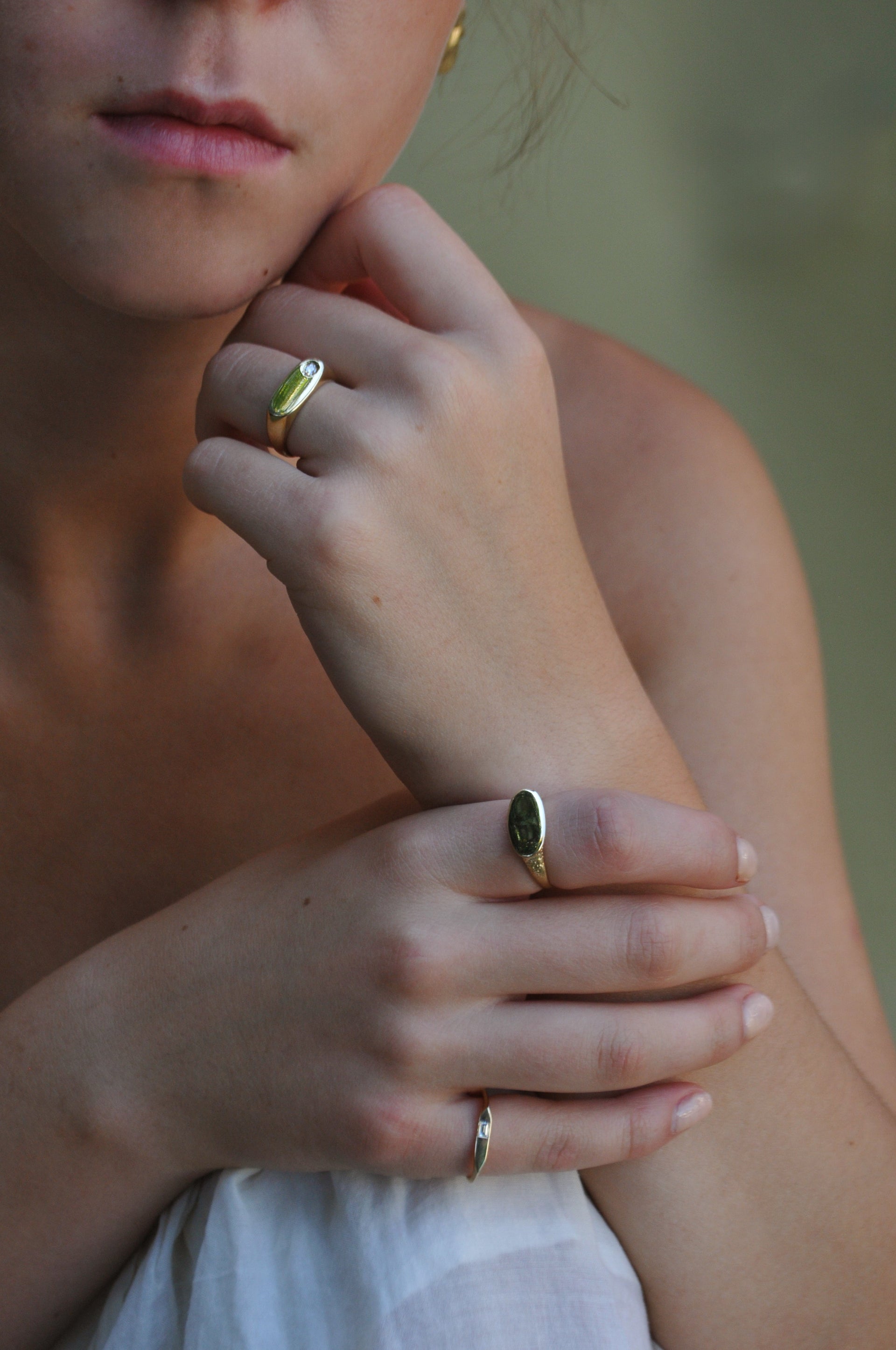 SIGNET 105 | Silver + Diamond