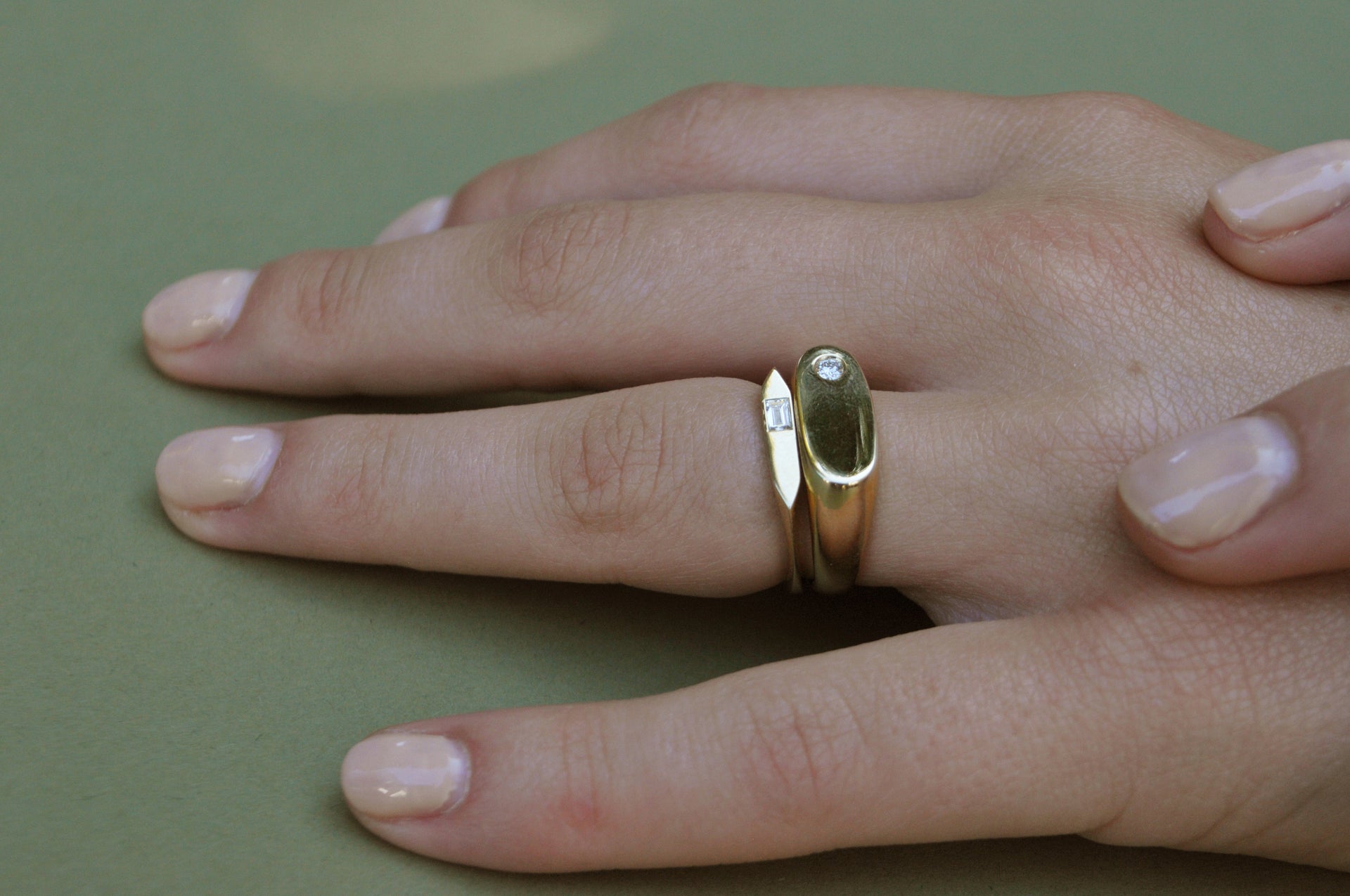 SIGNET 105 | Silver + Diamond