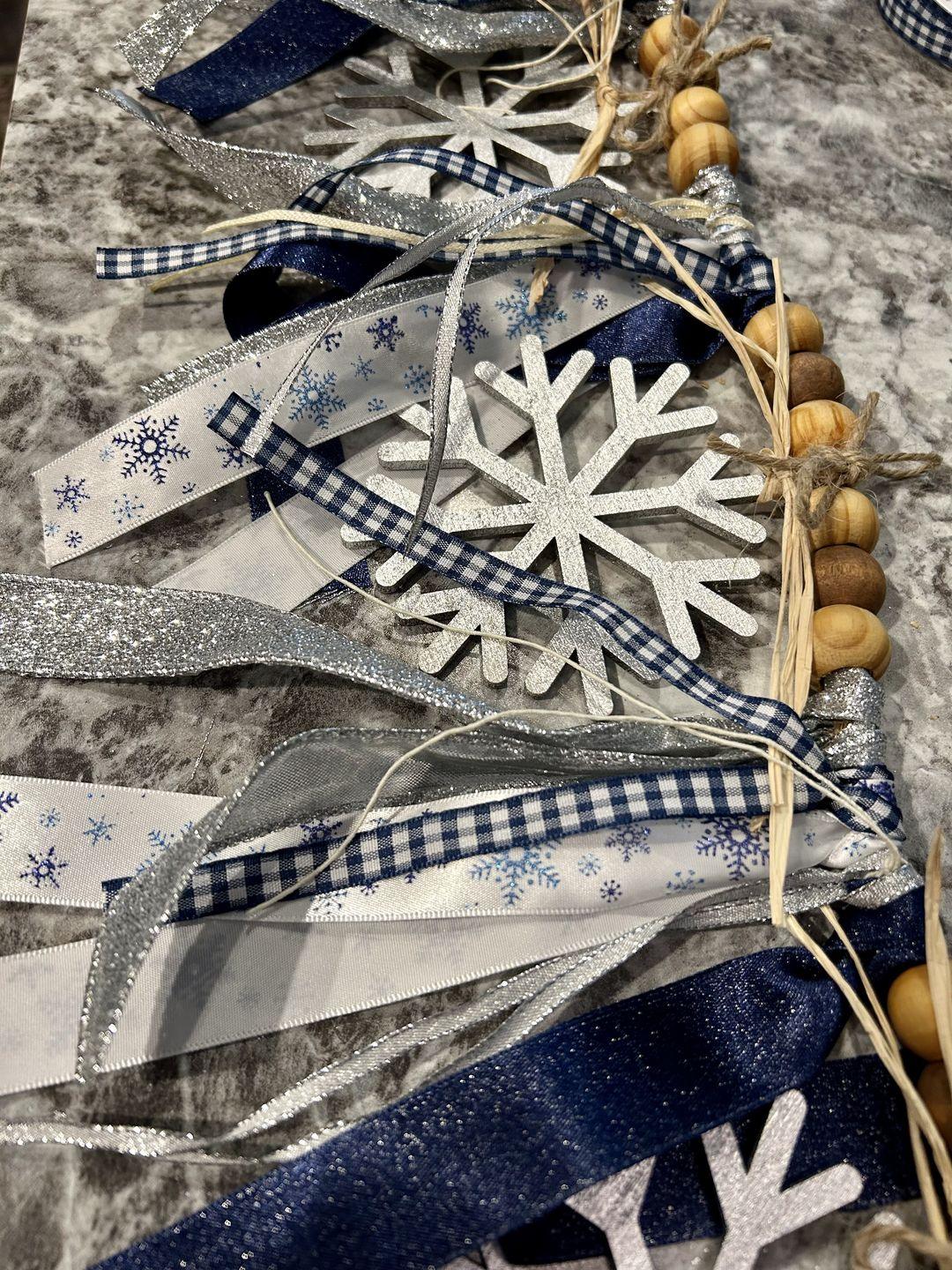 Unfinished Wood Simple Snowflake Shape - Winter Decor - Craft - up to 46