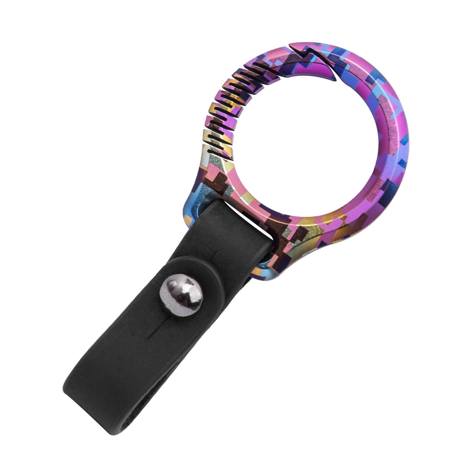 Luxury Titanium Key Chain Magnetic Spin Rotary for Car Key Ring Connector Anti-off Holder Men EDC Quickdraw Buckle Male Gadgets Wautton Outdoor Gear