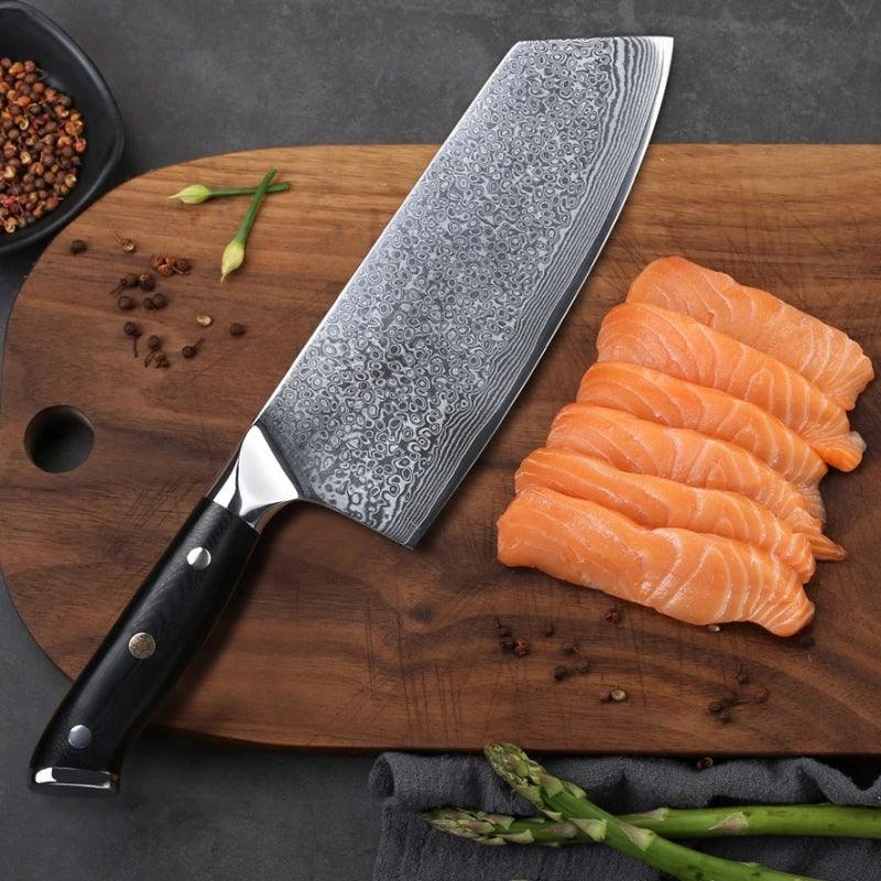 Premium Handmade Damascus Knife Cleaver – 11