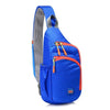 Waterproof Nylon Outdoor Sports Anti Theft Bag Climbing Hiking Cycling Bottle Holder Shoulder Cross Body Chest Bag - Blue