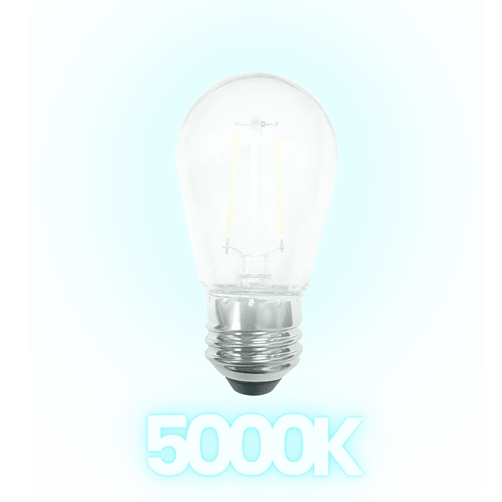 SL101 Replacement Light Bulbs 2W LED S14 E26 12V Low Voltage Edison Style for Bistro String Lights