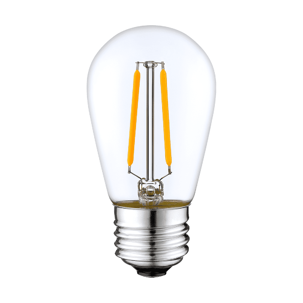 SL101 Replacement Light Bulbs 2W LED S14 E26 12V Low Voltage Edison Style for Bistro String Lights