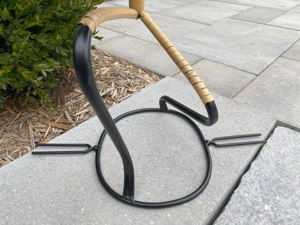 Abstract Tribal Lady Figurine Metal Sculpture On Head with Solar light