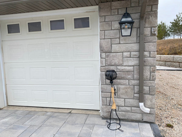 Abstract Tribal Lady Figurine Metal Sculpture On Head with Solar light