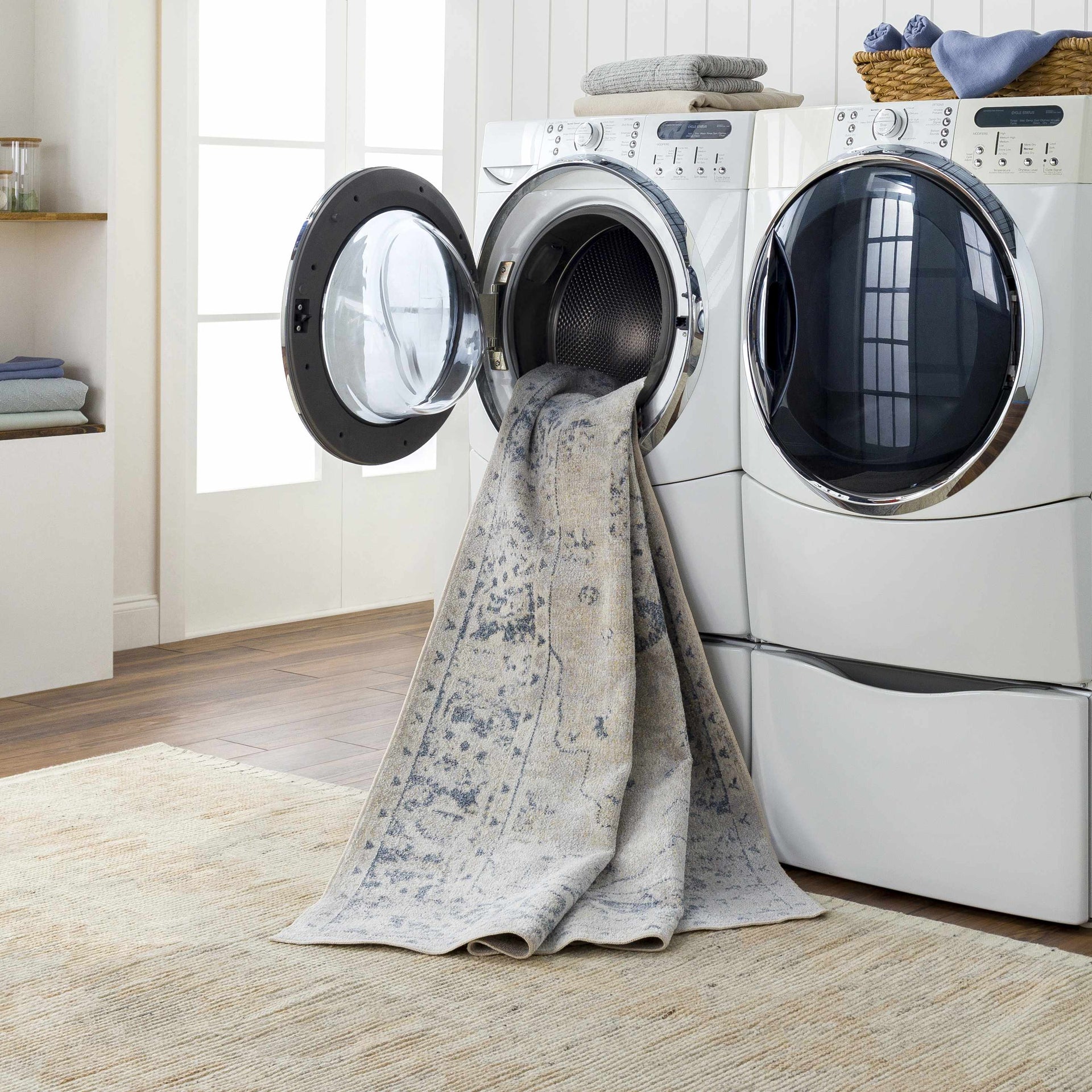 Rudo Flat Pile Washable Rug