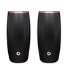Stainless Steel Beer Glass Set, Set of 2 - Black
