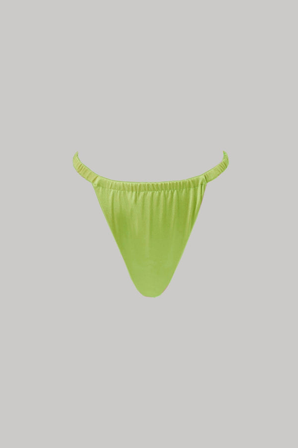 Sofia Bikini Bottoms in Chartreuse