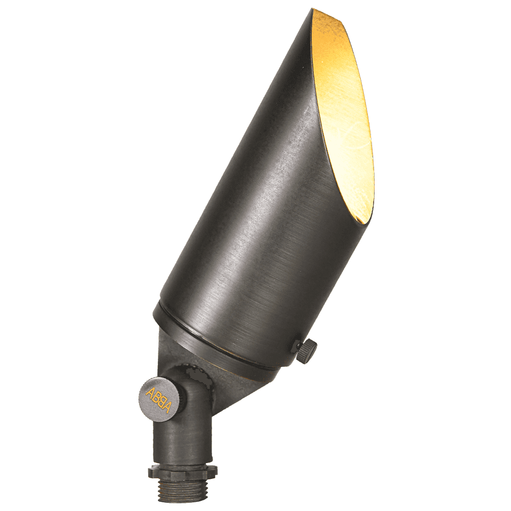 SPB12 3W-12W Adjustable Integrated LED 12V Low Voltage Outdoor Landscape Lighting Brass Spotlight