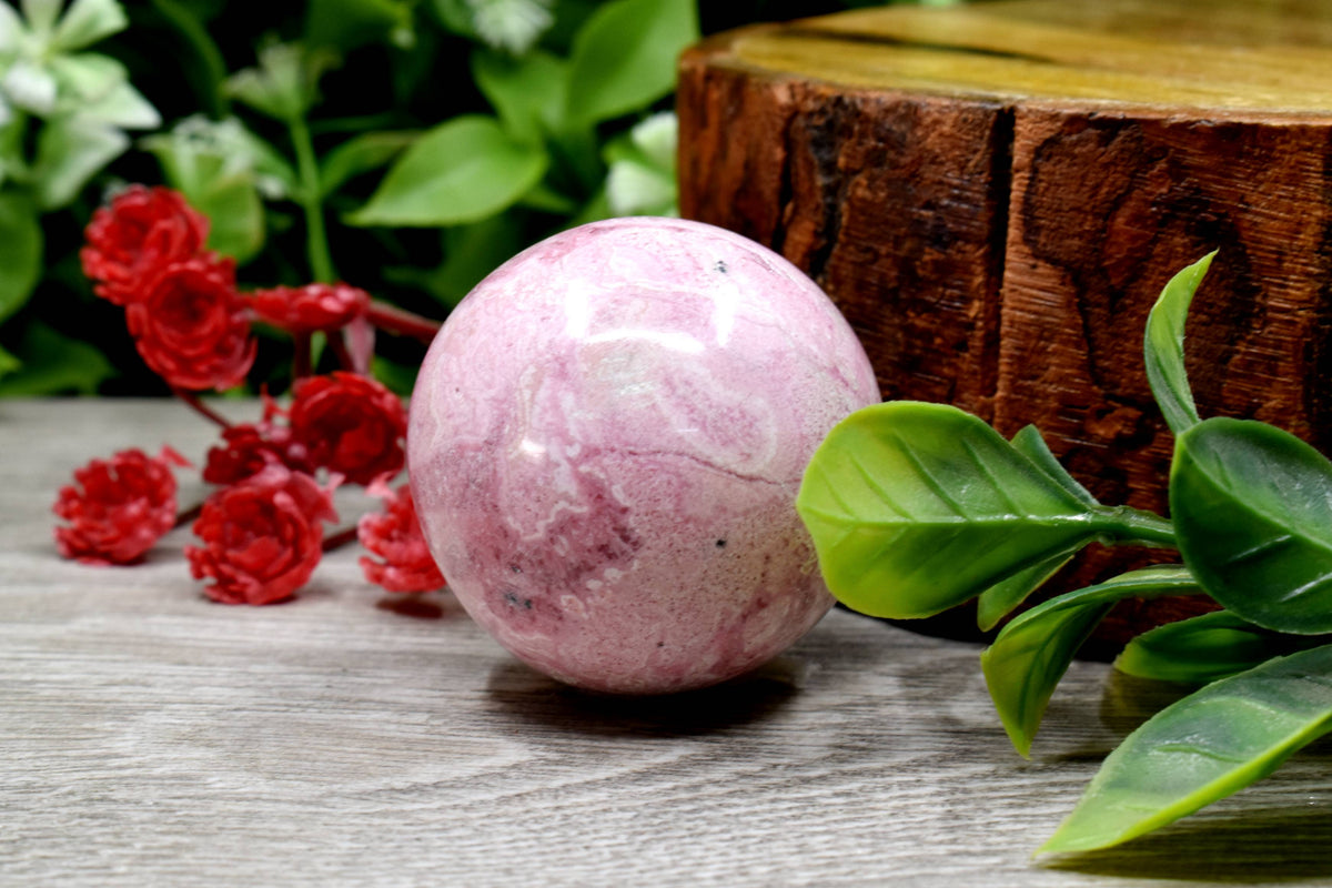 1Pc Rhodochrosite Sphere Crystal Ball Healing Sphere.