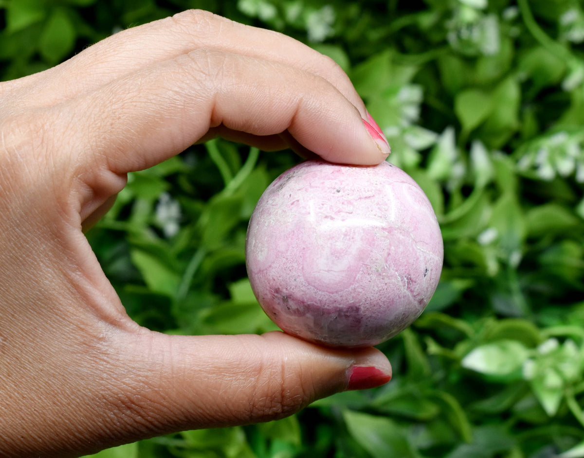 1Pc Rhodochrosite Sphere Crystal Ball Healing Sphere.