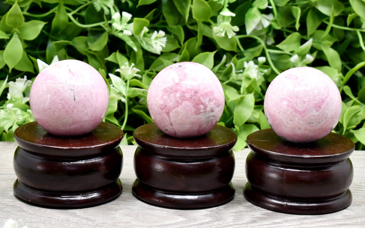 1Pc Rhodochrosite Sphere Crystal Ball Healing Sphere.