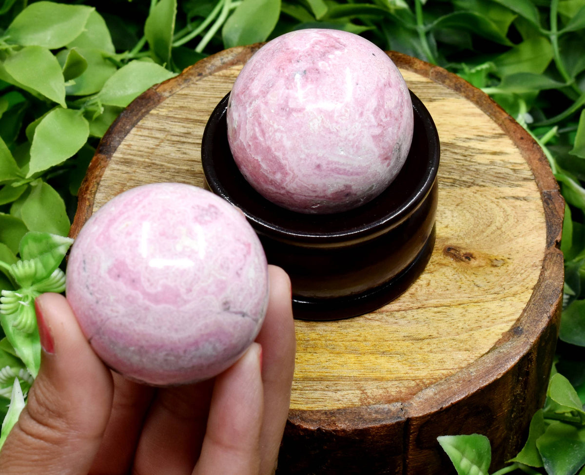 1Pc Rhodochrosite Sphere Crystal Ball Healing Sphere.