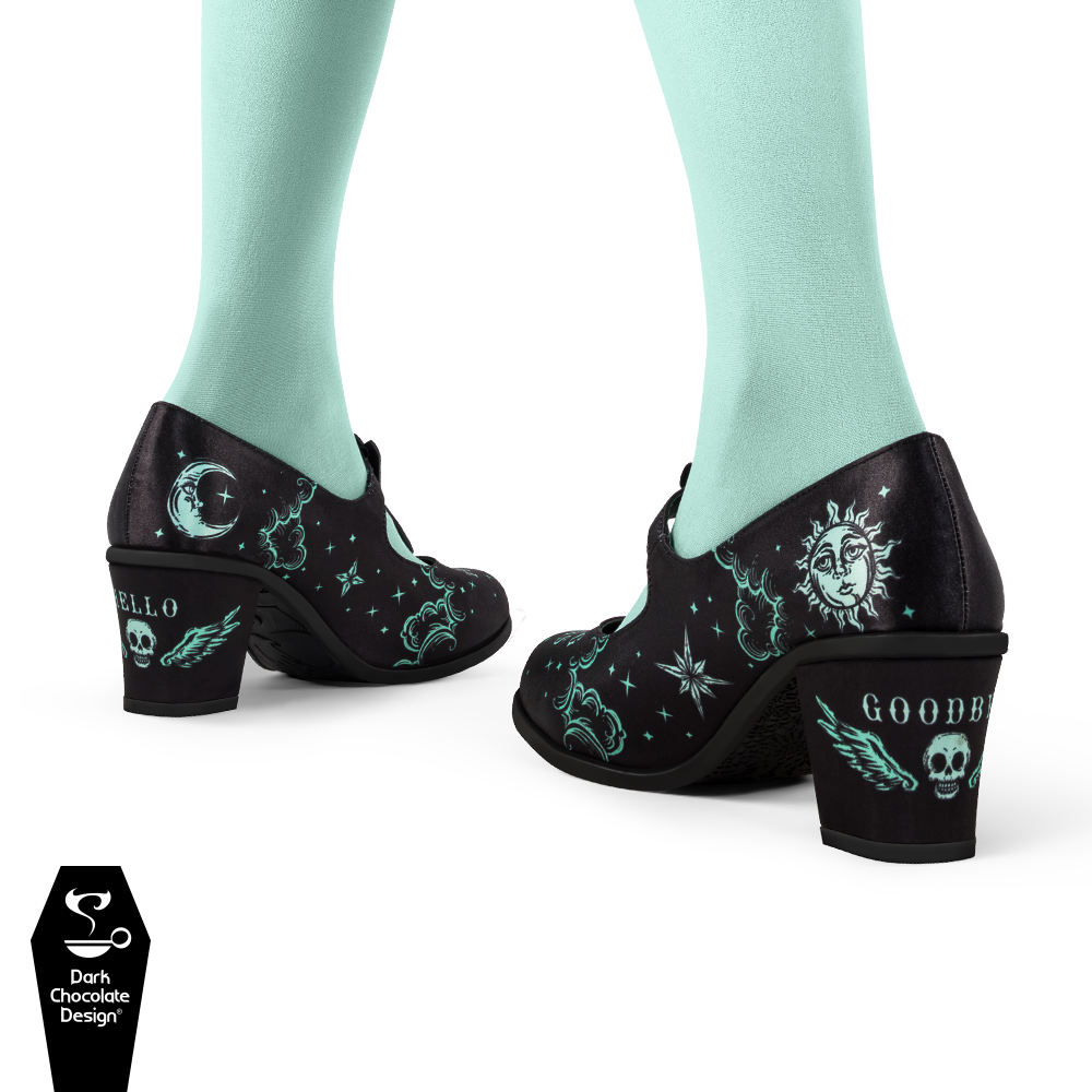 Chocolaticas® Mid Heels Spirit Board Women's Mary Jane Pump