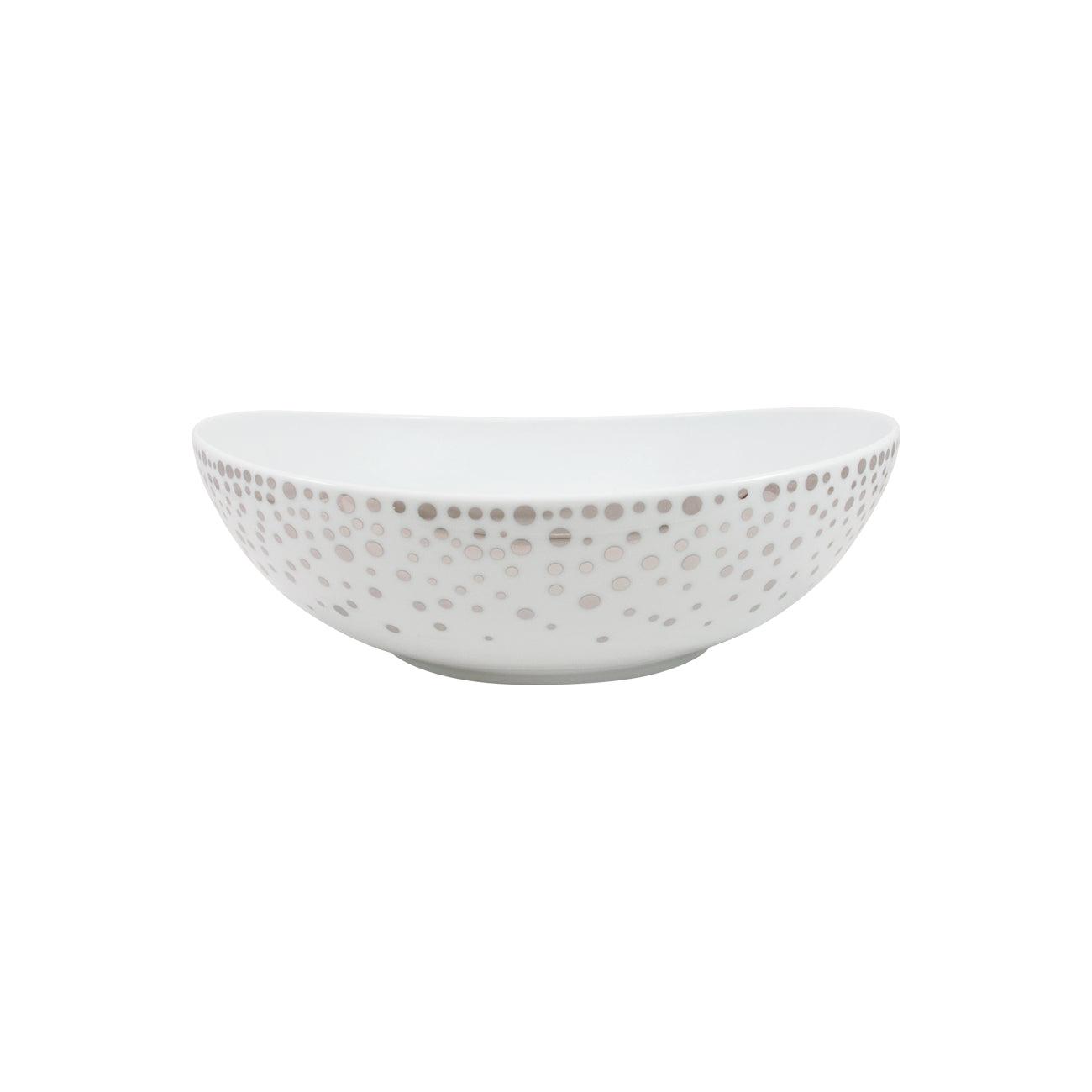 Silver Rain Large Salad Bowl