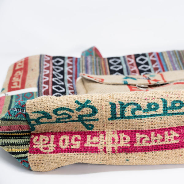 Recycled Travel Tote Mumbai Rice Love