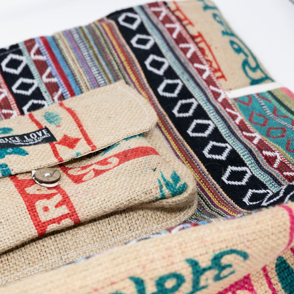 Recycled Travel Tote Mumbai Rice Love