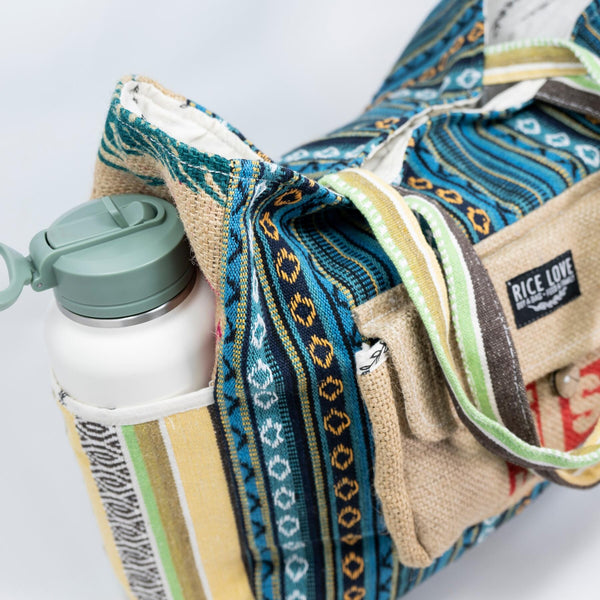 Recycled Travel Tote Goa Rice Love