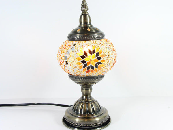 Turkish Mosaic Table Lamp with Bronze Finish - ACL8