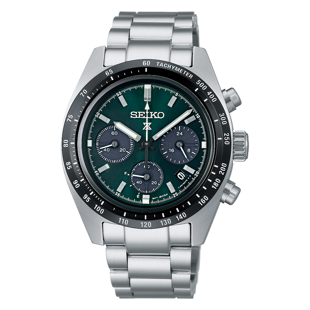 SEIKO Prospex Speedtimer Solar Chronograph Green 39mm | SSC933 Bezel House