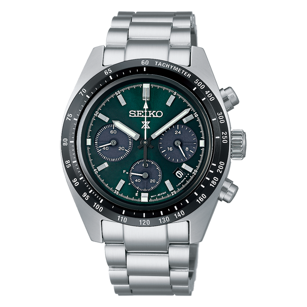SEIKO Prospex Speedtimer Solar Chronograph Green 39mm | SSC933 Bezel House