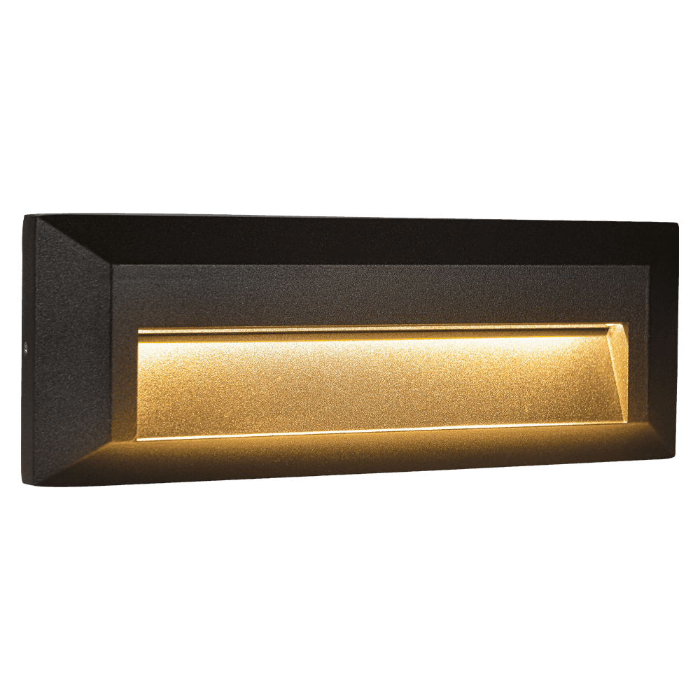STA04 3+3W 3CCT 3000K/4000K/5000K 12V Low Voltage Cast Aluminum Rectangular Surface Mount LED Step or Deck Light