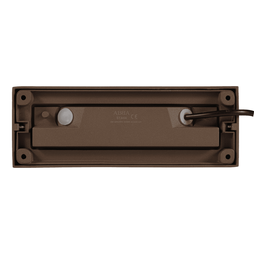 STA04 3+3W 3CCT 3000K/4000K/5000K 12V Low Voltage Cast Aluminum Rectangular Surface Mount LED Step or Deck Light