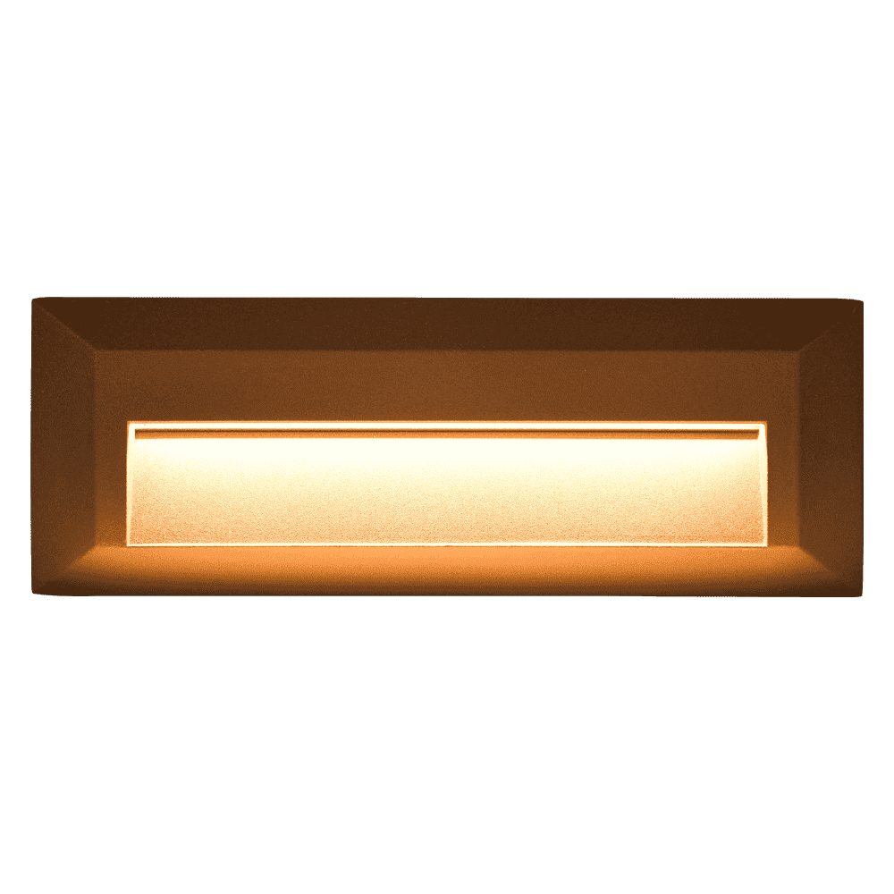 STA04 3+3W 3CCT 3000K/4000K/5000K 12V Low Voltage Cast Aluminum Rectangular Surface Mount LED Step or Deck Light
