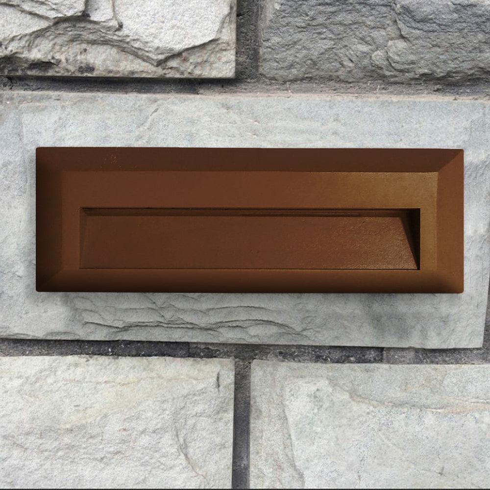 STA04 3+3W 3CCT 3000K/4000K/5000K 12V Low Voltage Cast Aluminum Rectangular Surface Mount LED Step or Deck Light