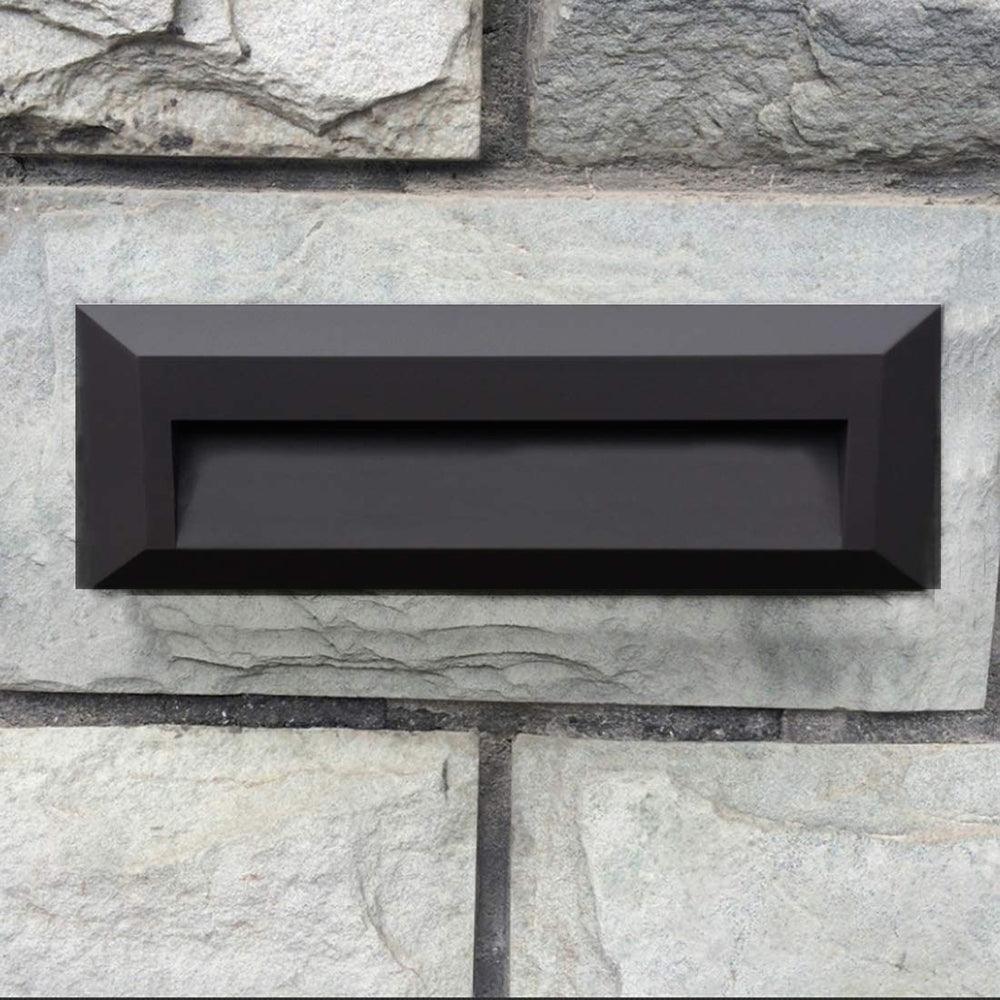 STA04 3+3W 3CCT 3000K/4000K/5000K 12V Low Voltage Cast Aluminum Rectangular Surface Mount LED Step or Deck Light