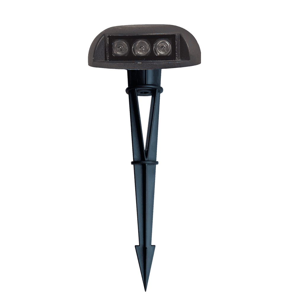 STA05 3W 12V Low Voltage Cast Aluminum Round Surface Mount LED Step or Deck Light